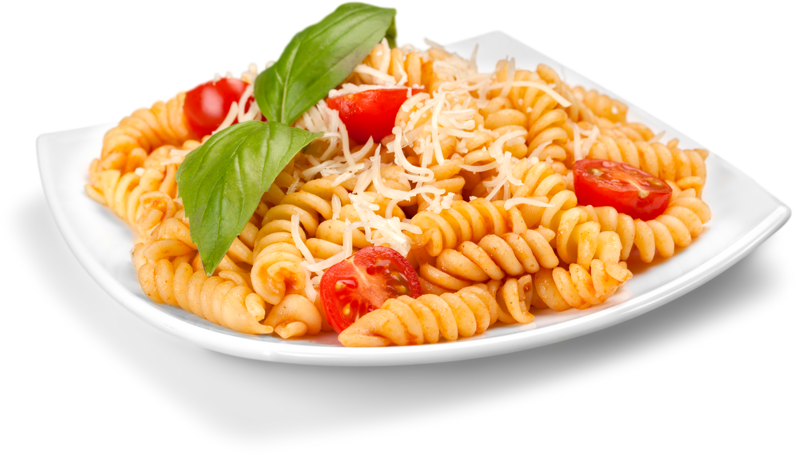 A Baked Dish of Fusilli or Pasta Spirals, with Cherry Tomatoes, Ricotta and Parmesan